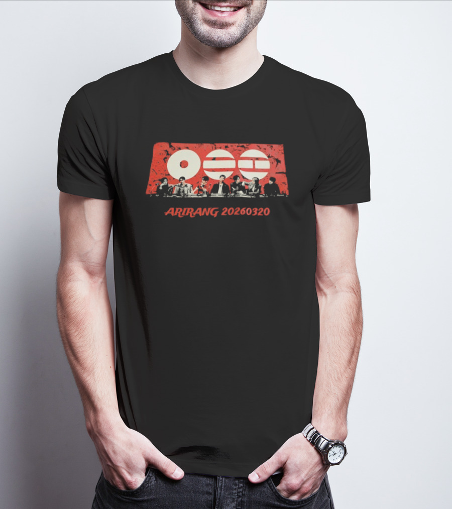 Arirang 20260320 BTS Circle Korean T-Shirt