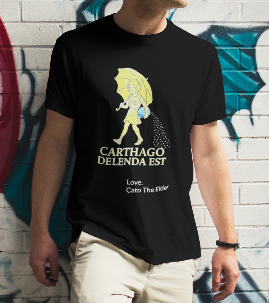 Carthago Delenda Est Love Cato The Elder Retro Salt Girl T-Shirt