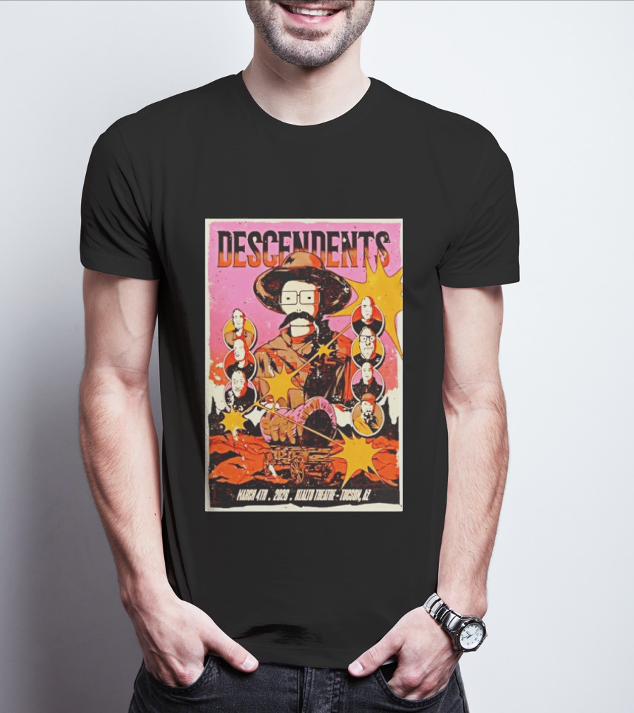 Descendents March 4th 2026 Rialto Theatre Tucson AZ T-Shirt