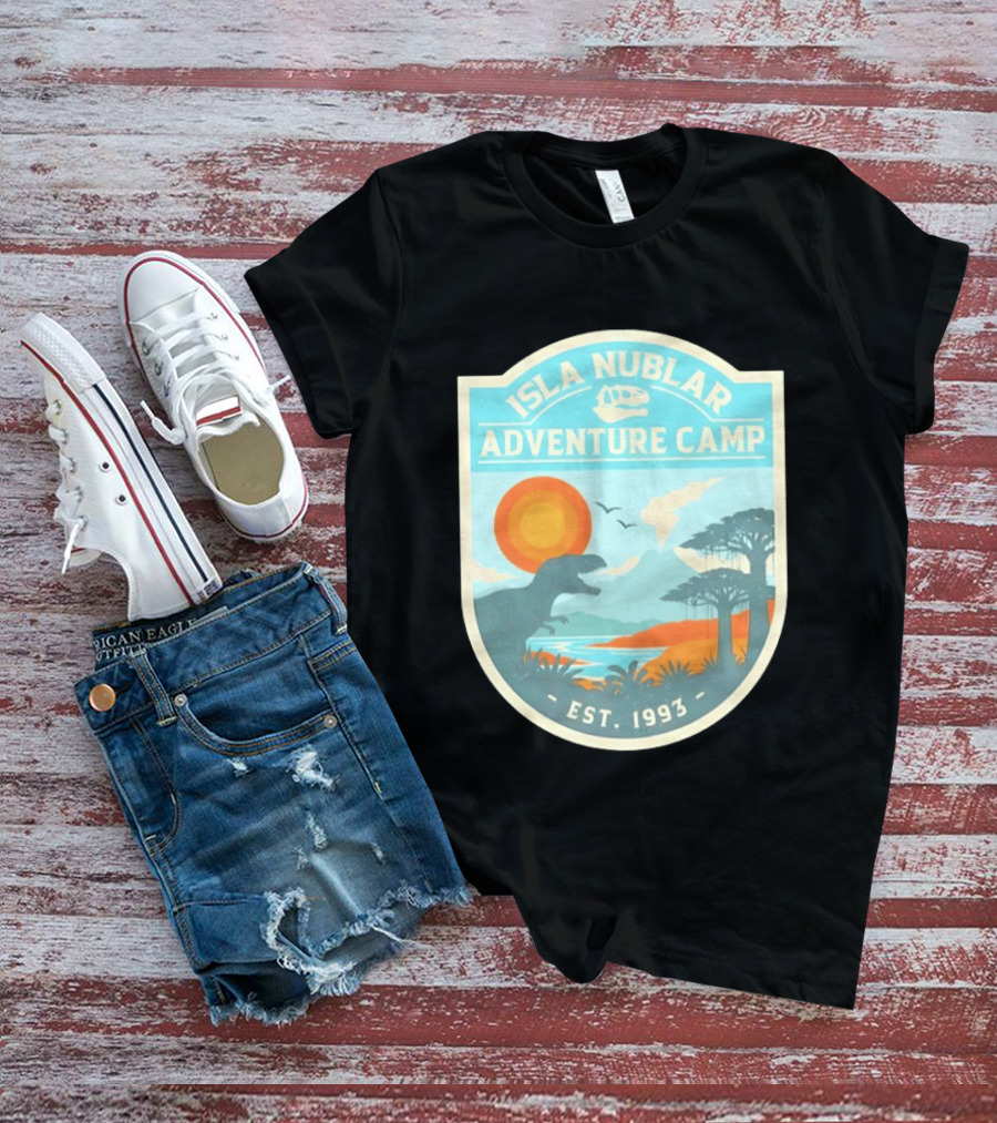 Isla Nublar Adventure Camp Dinosaur Island Est 1993 T-Shirt