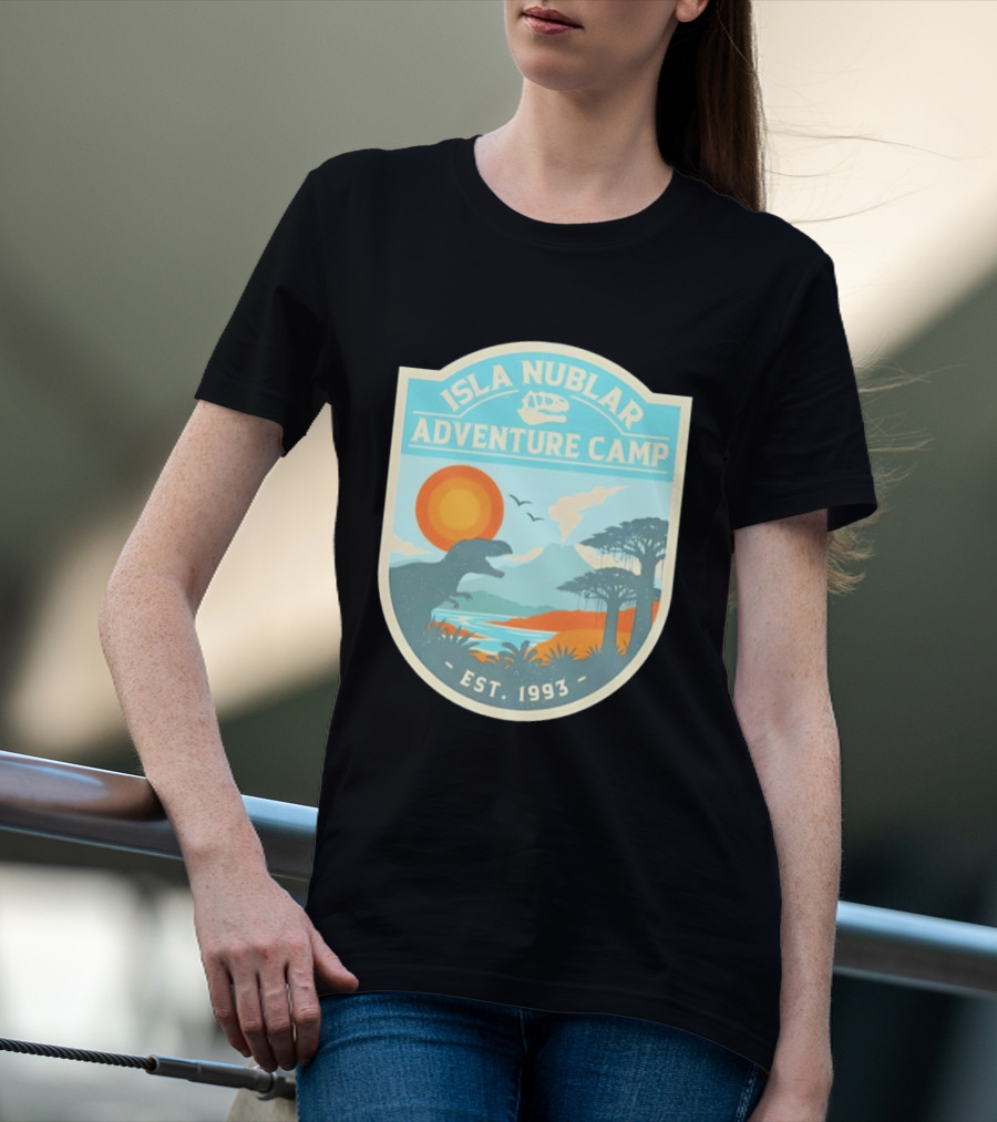 Isla Nublar Adventure Camp Dinosaur Island Est 1993 T-Shirt