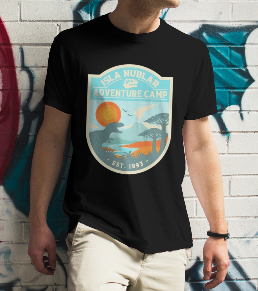 Isla Nublar Adventure Camp Dinosaur Island Est 1993 T-Shirt