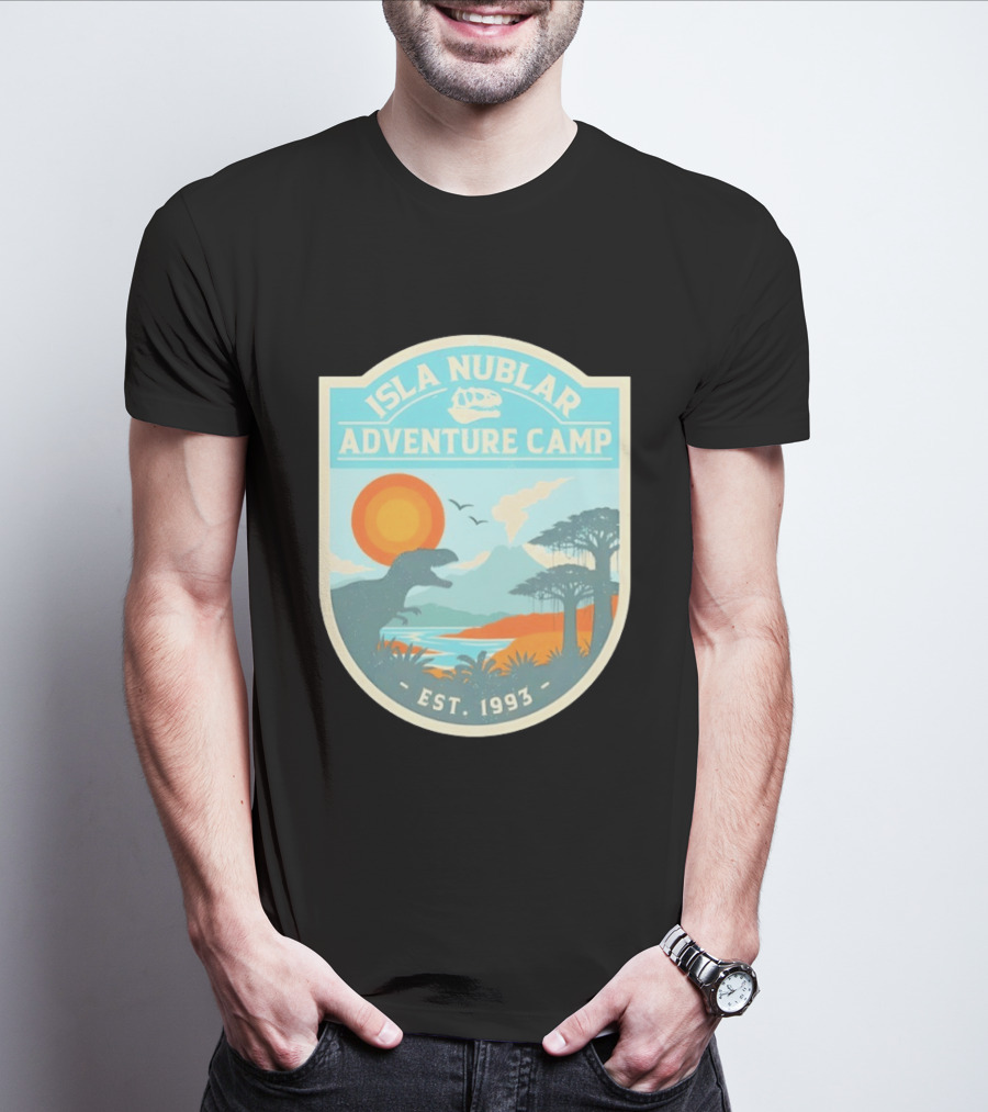 Isla Nublar Adventure Camp Dinosaur Island Est 1993 T-Shirt