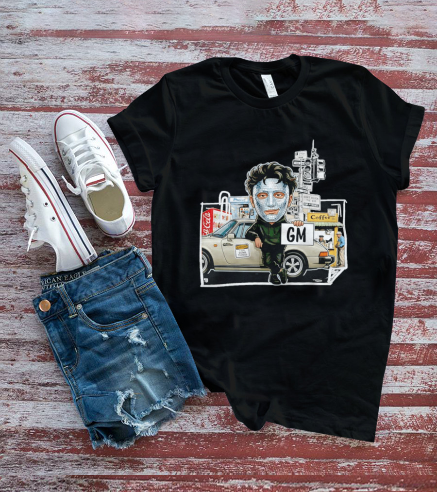 Don't Block The Box Warning I Do Dumb Things Traffic Signal Masked T-Shirt