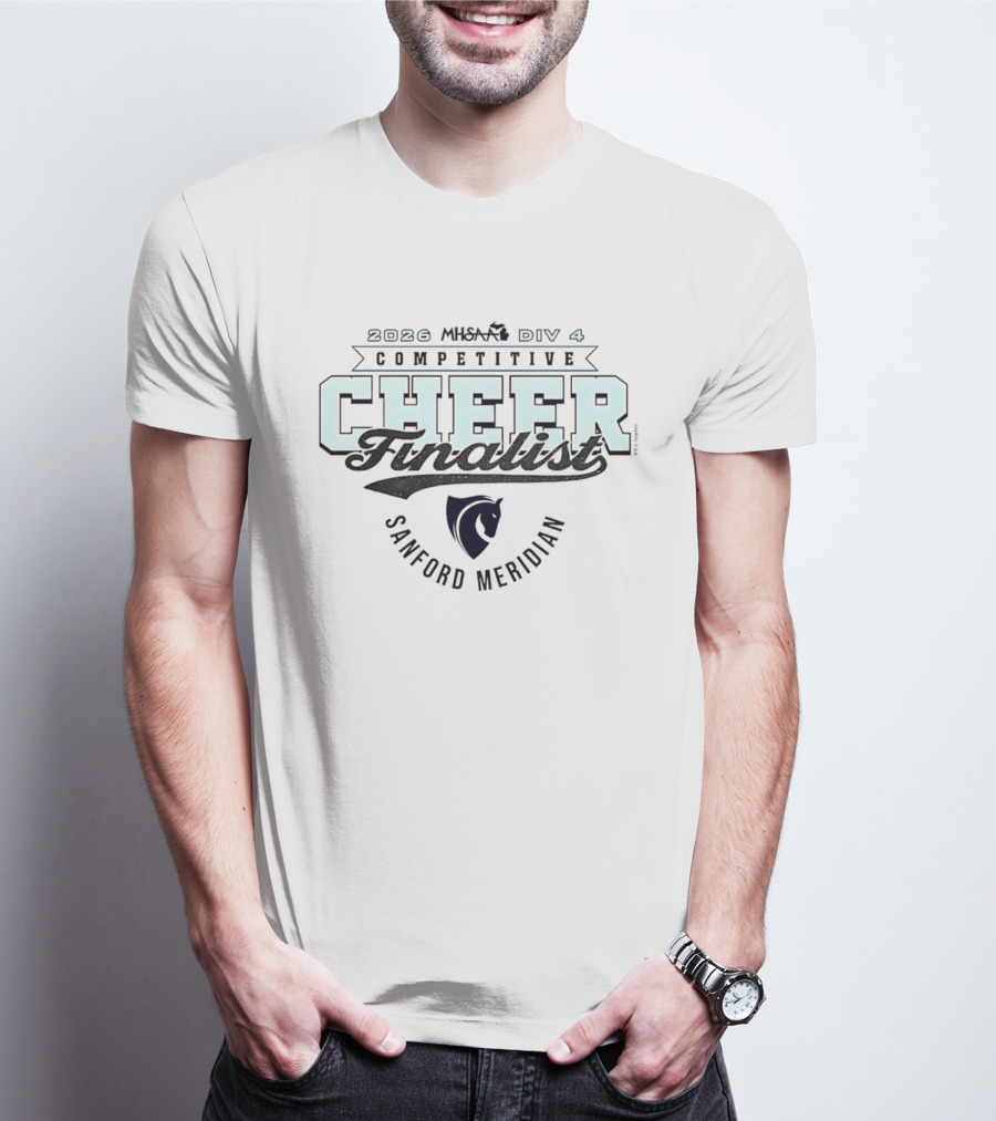 2026 MHSAA Div 4 Competitive Cheer Finalist Sanford Meridian T-Shirt