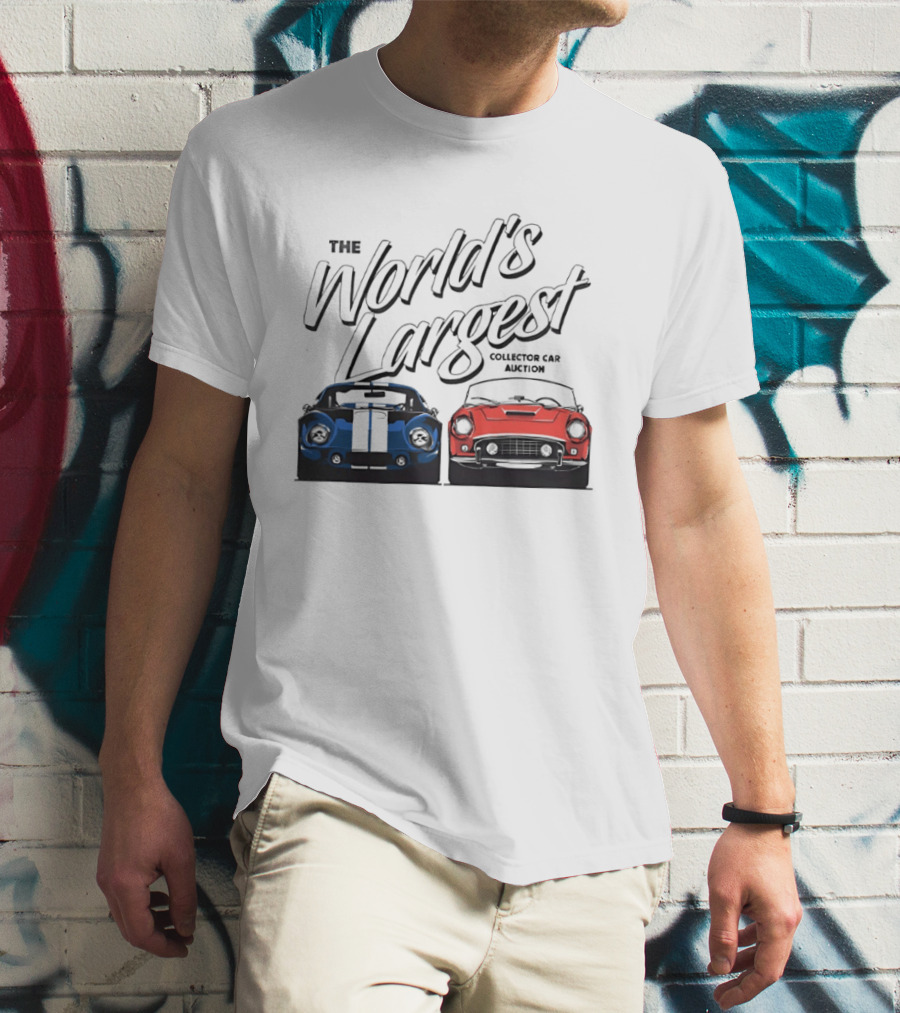 The World's Largest Collector Car Auction Blue And Red Cars T-Shirt