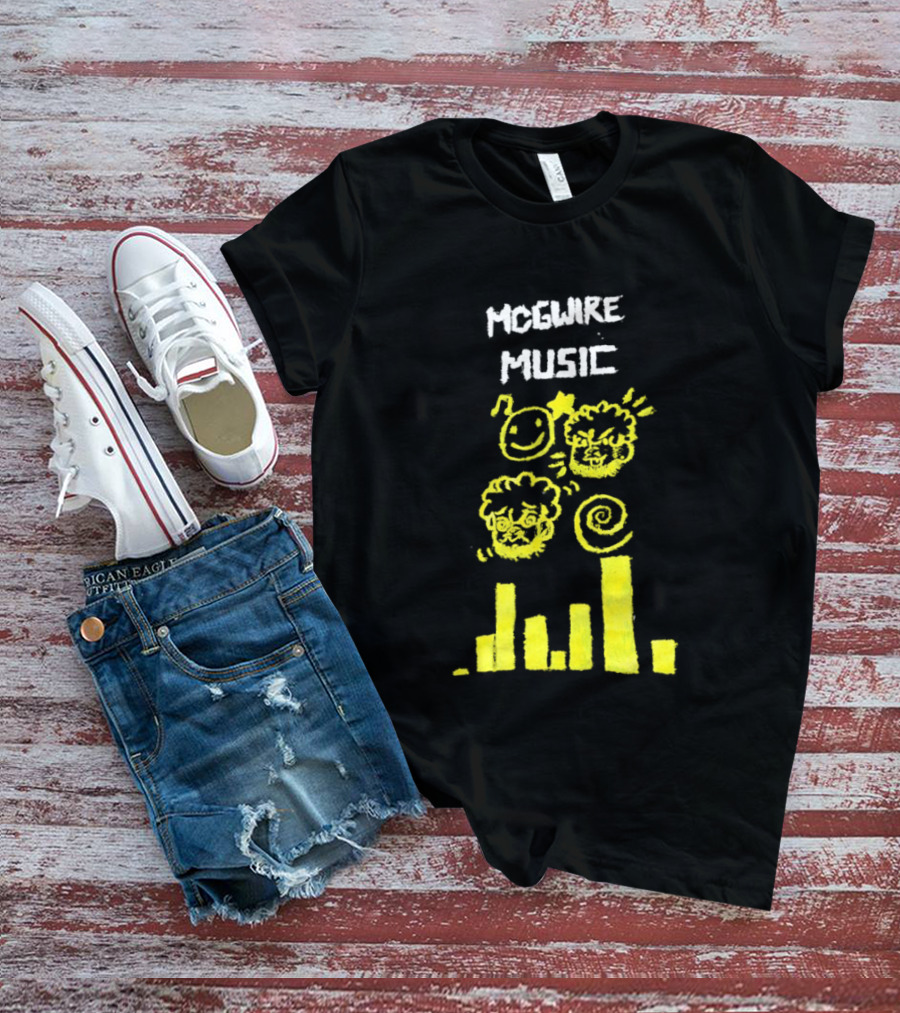 Mcgwire Music Chart With Smiley Faces And Music Bars T-Shirt