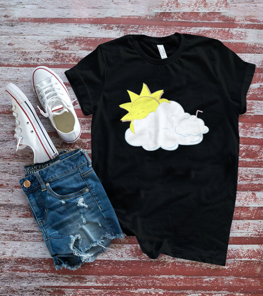 Sun Eating A Cloud Cartoon T-Shirt