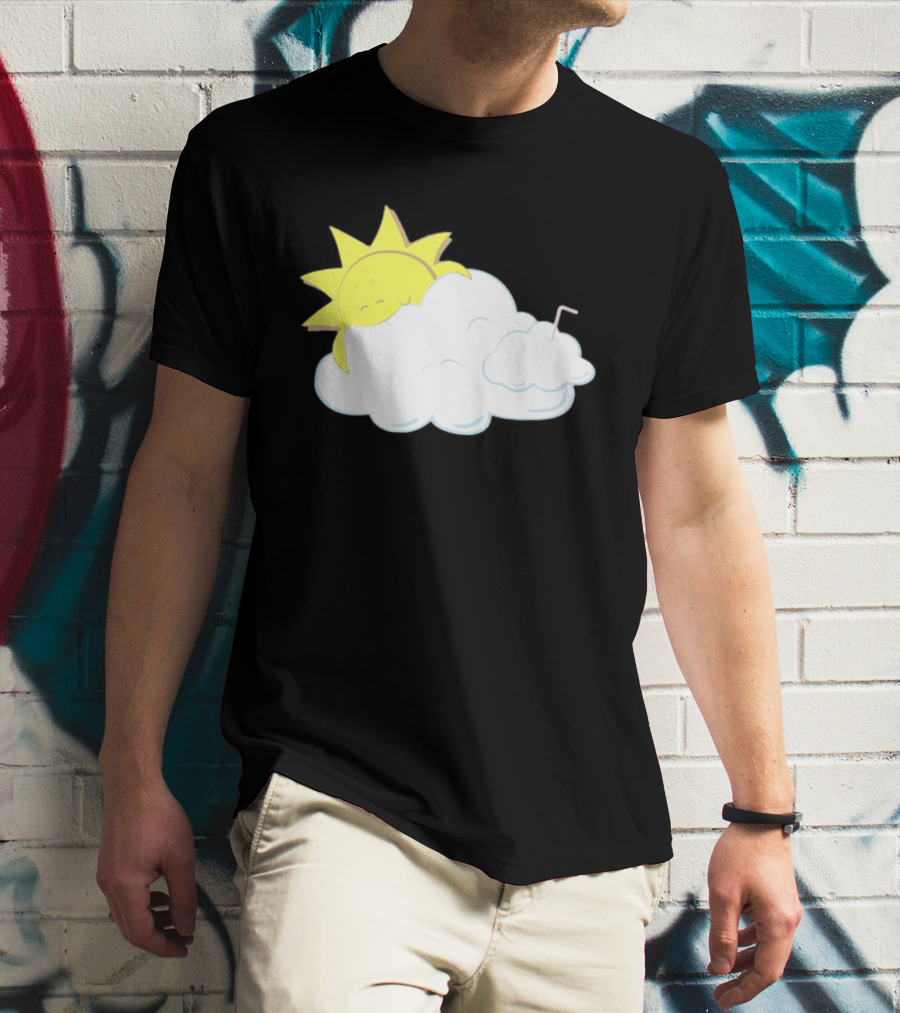 Sun Eating A Cloud Cartoon T-Shirt