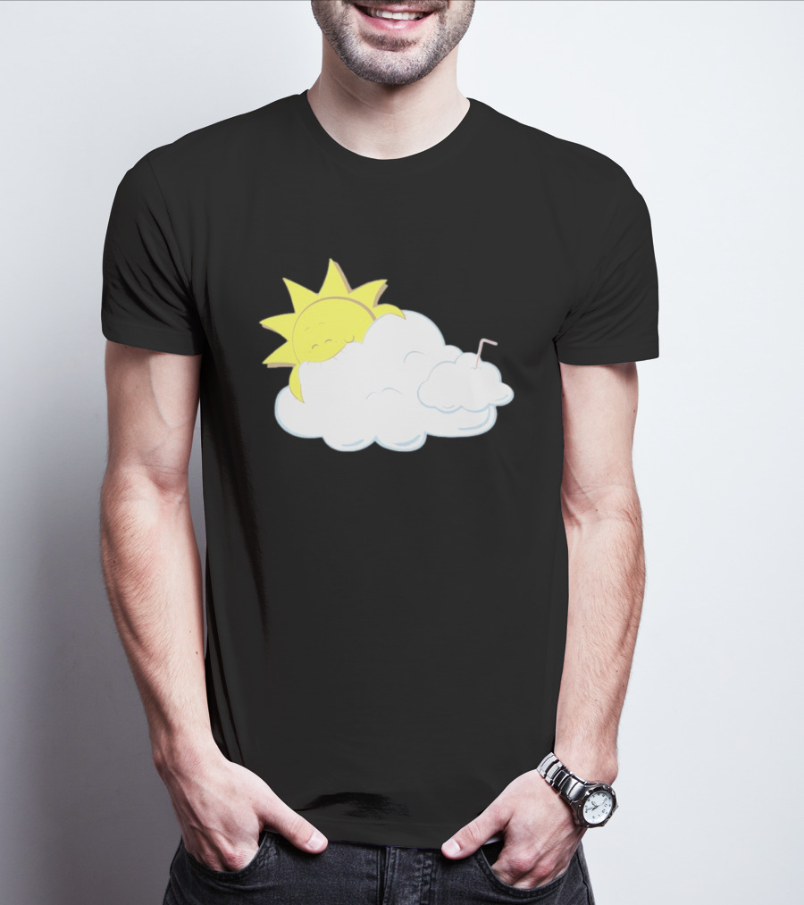 Sun Eating A Cloud Cartoon T-Shirt