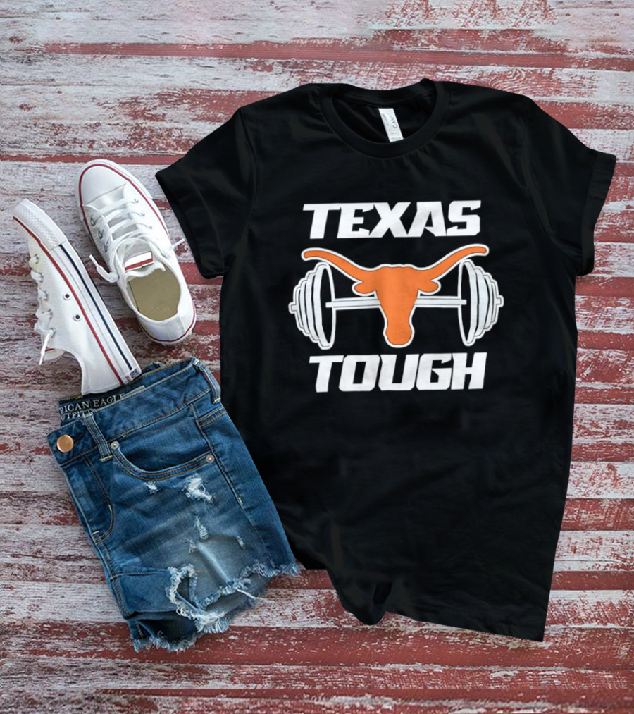 Texas Longhorns Barbell Tough T-Shirt