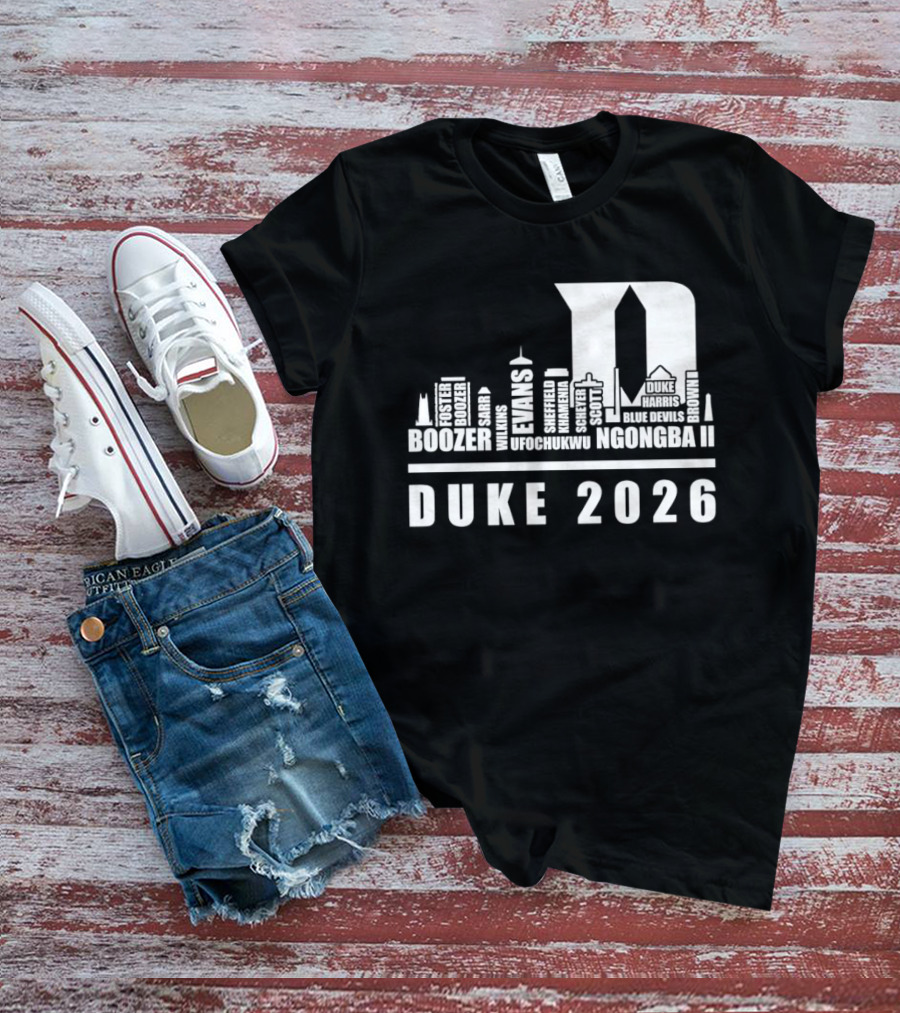 Duke 2026 Skyline Boozer Evans McCorkle Li T-Shirt
