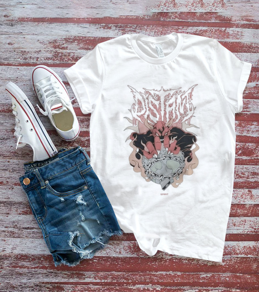 Distant Fist Of Flames Locked T-Shirt