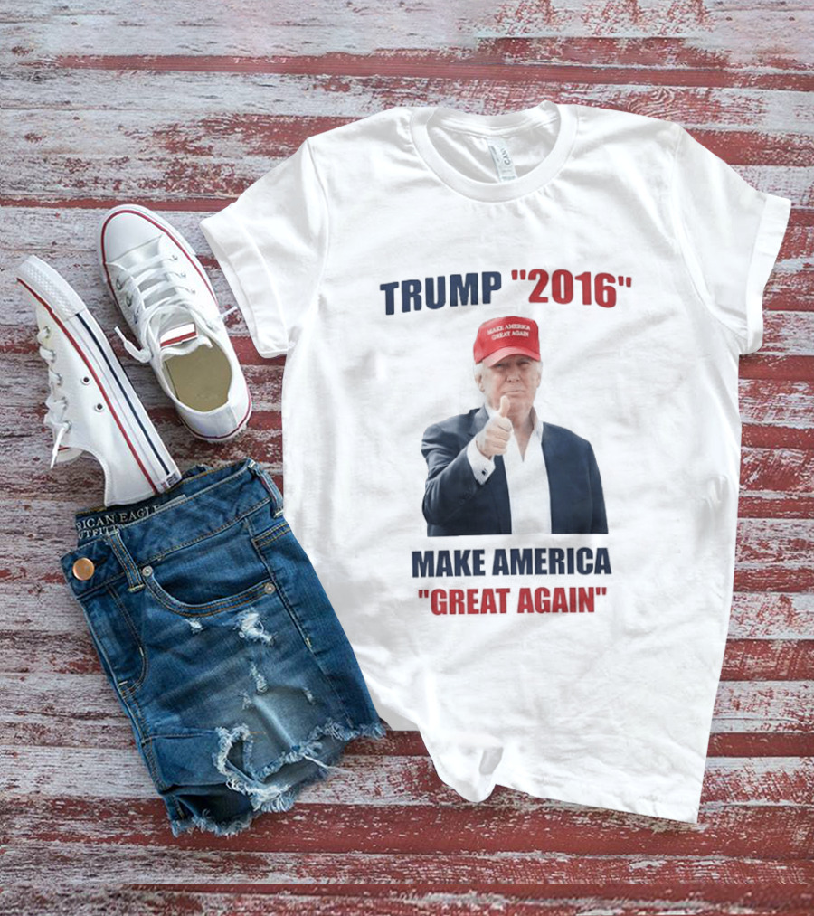 Trump 2016 Make America Great Again Hat Thumbs Up T-Shirt