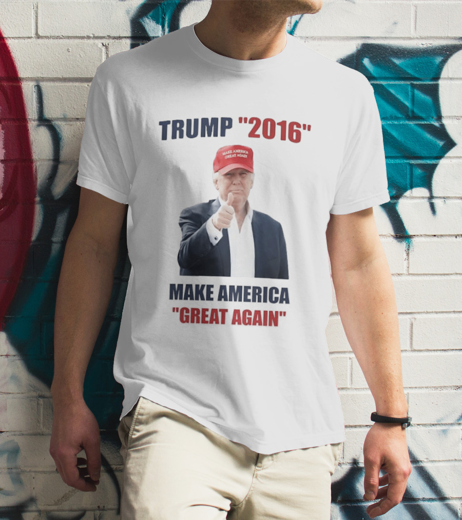 Trump 2016 Make America Great Again Hat Thumbs Up T-Shirt