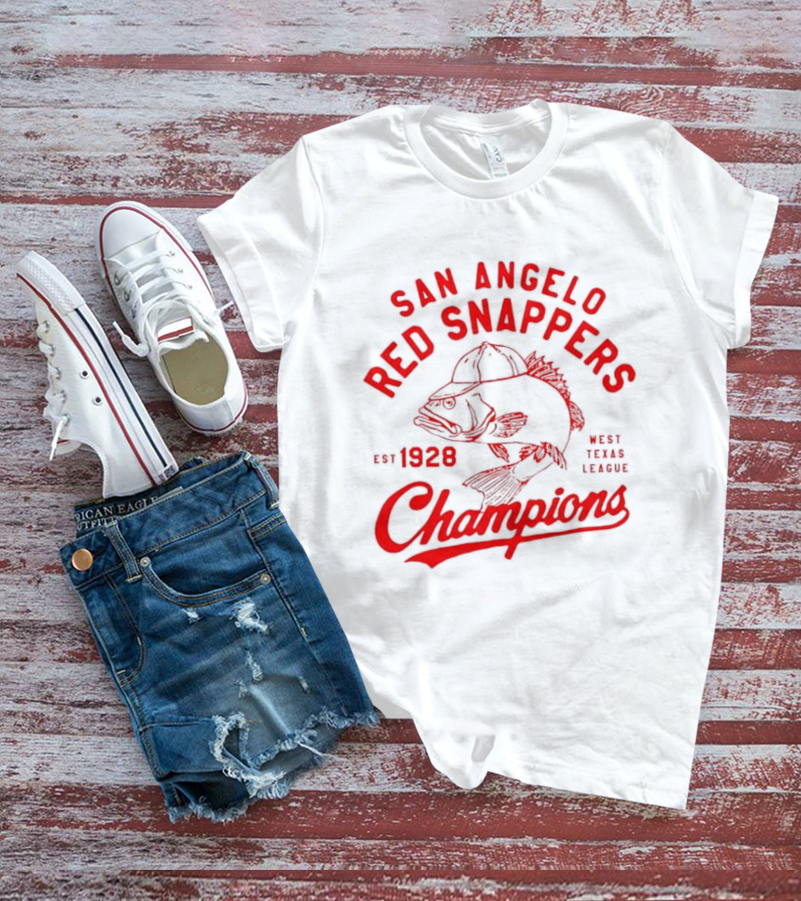 San Angelo Red Snappers Champions Est 1928 Herders Baseball Teams Defunct T-Shirt
