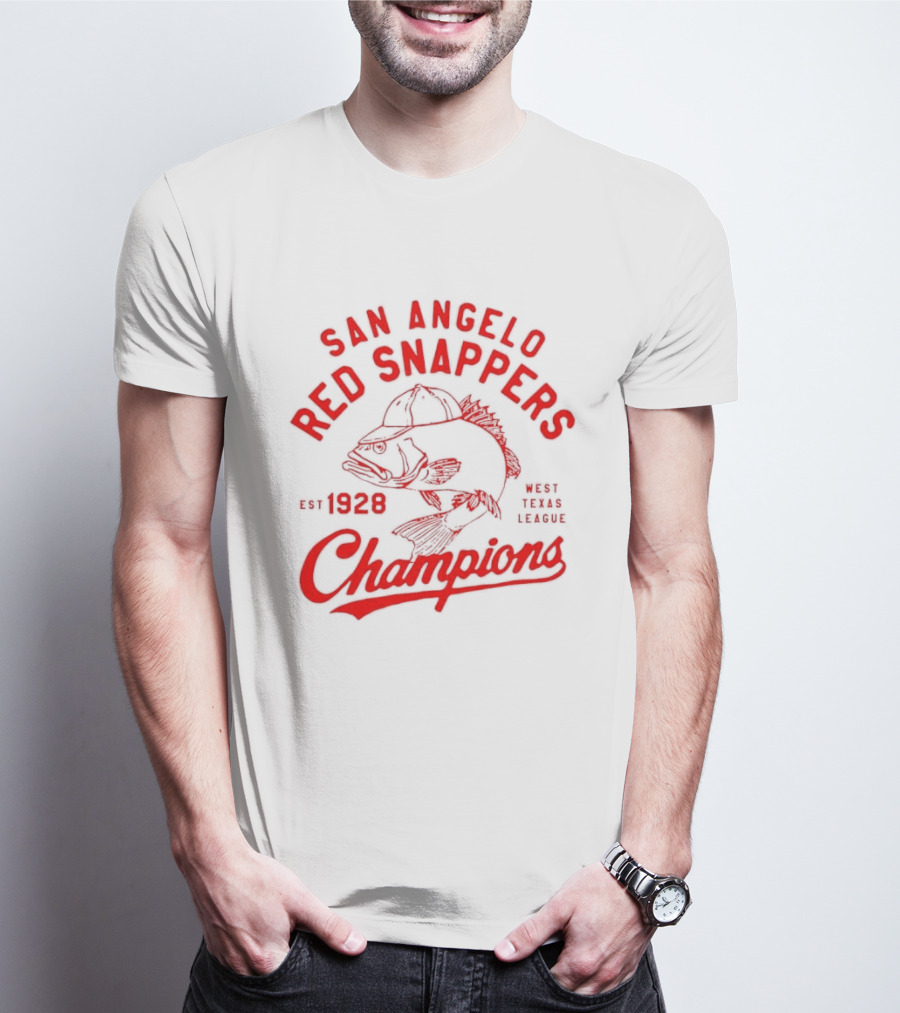 San Angelo Red Snappers Champions Est 1928 Herders Baseball Teams Defunct T-Shirt