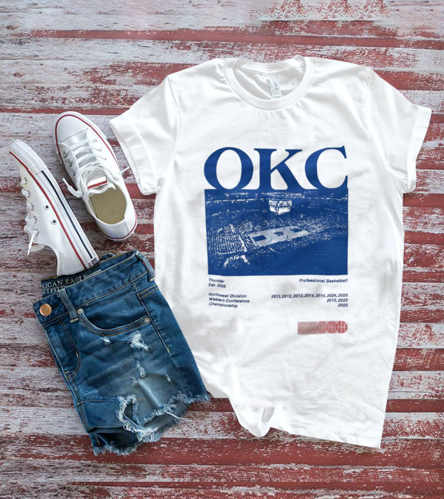 Oklahoma City Thunder Basketball Team OKC Thunder Nike NBA T-Shirt