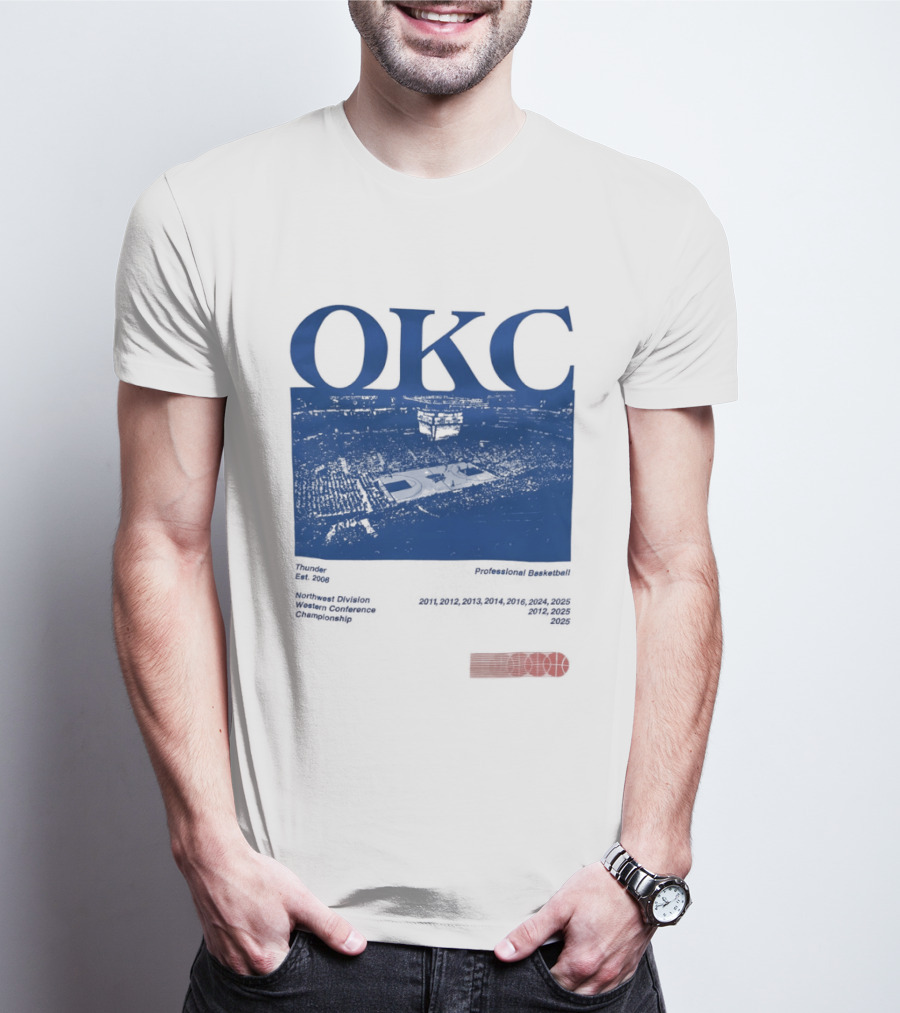 Oklahoma City Thunder Basketball Team OKC Thunder Nike NBA T-Shirt