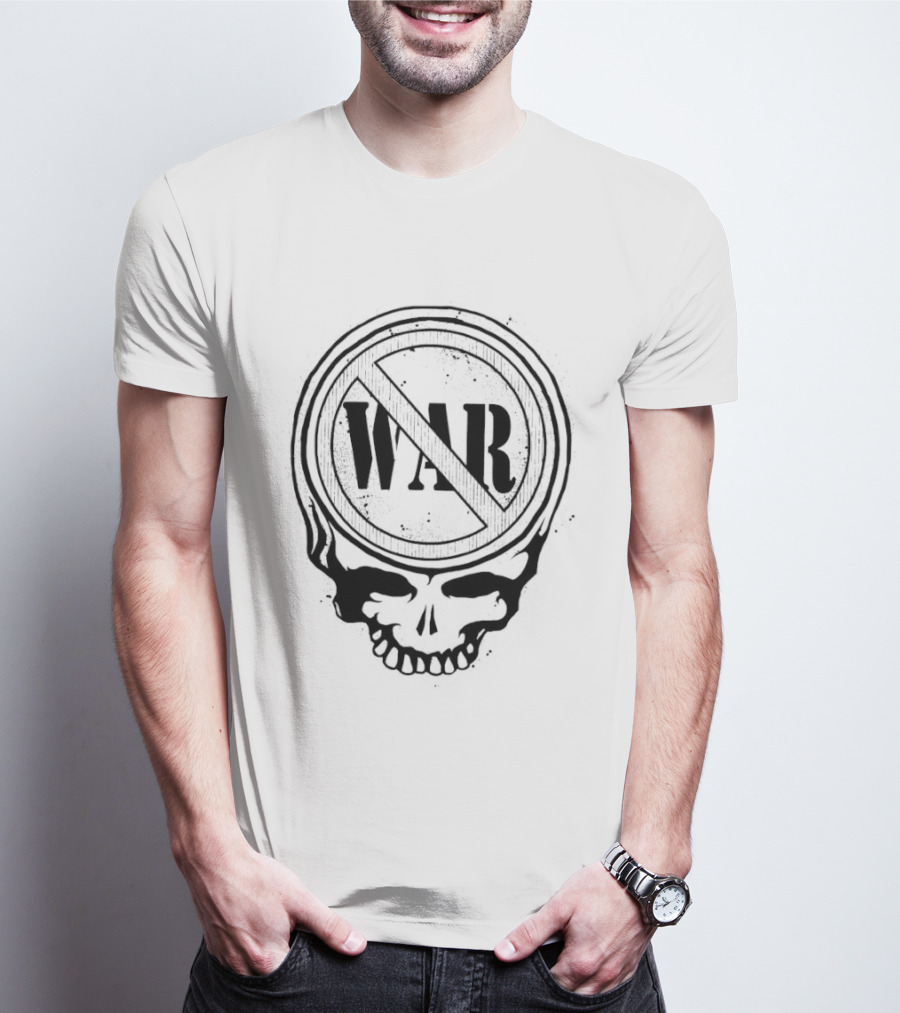 War No Symbol Skull T-Shirt