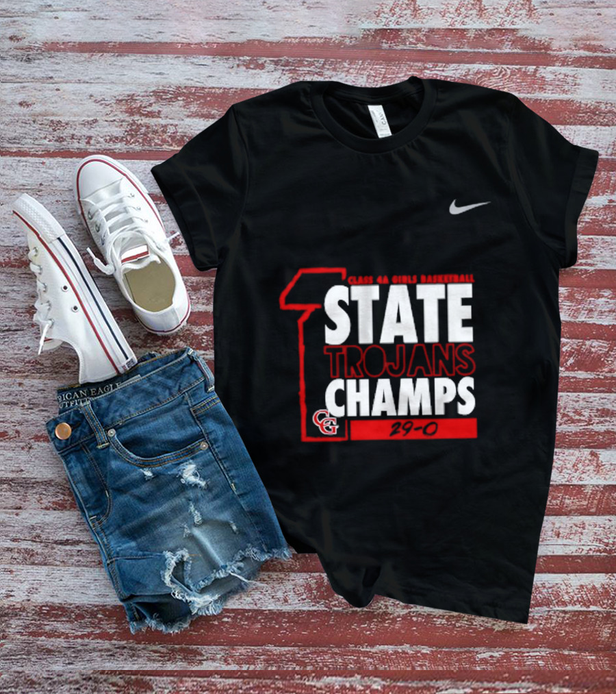Center Grove Trojans Girls Basketball Class 4A State Champs 29 0 Nike T-Shirt