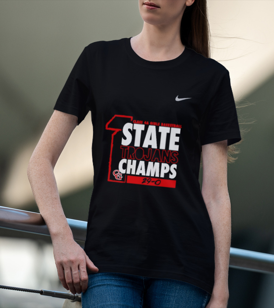 Center Grove Trojans Girls Basketball Class 4A State Champs 29 0 Nike T-Shirt