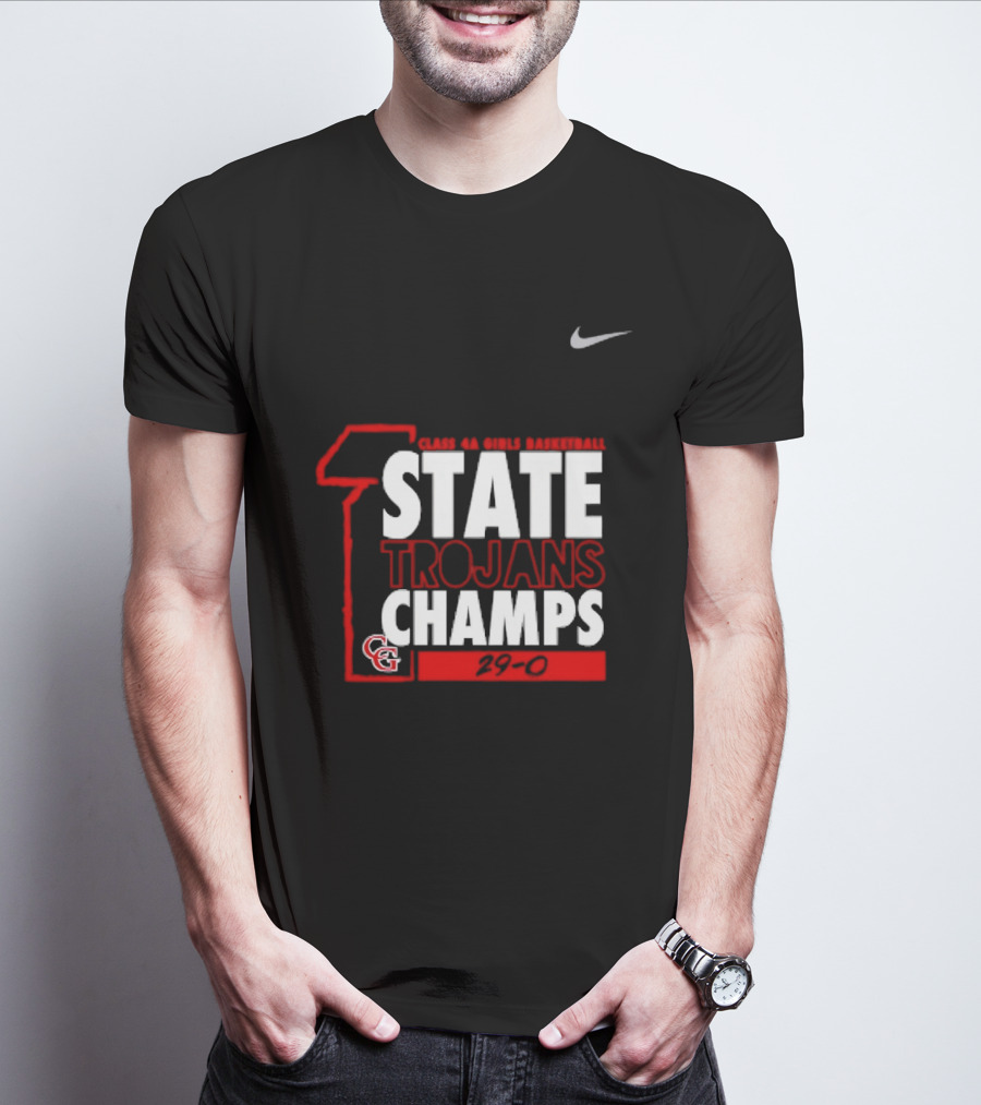 Center Grove Trojans Girls Basketball Class 4A State Champs 29 0 Nike T-Shirt