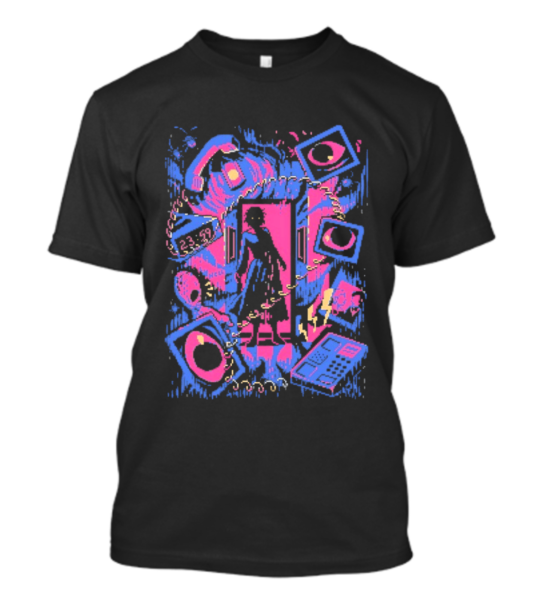 Tease Of Terror Vintage Horror Phone Call Movie T-Shirt