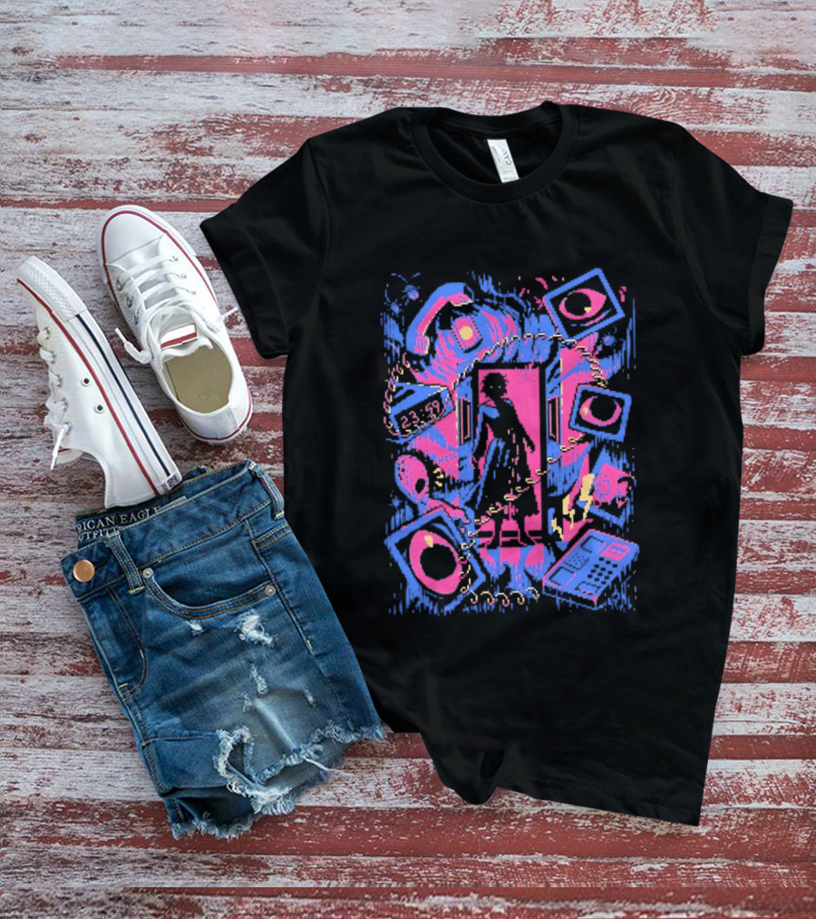 Tease Of Terror Vintage Horror Phone Call Movie T-Shirt
