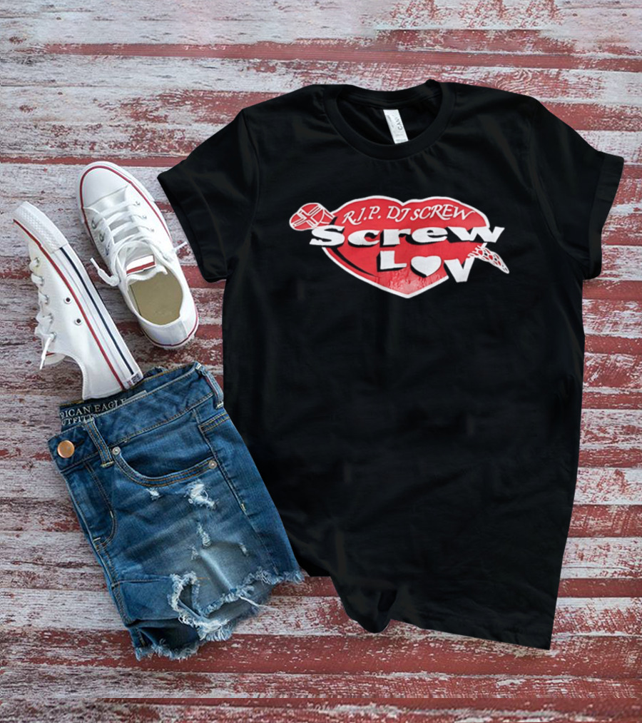 RIP DJ Screw Screw Love Heart T-Shirt