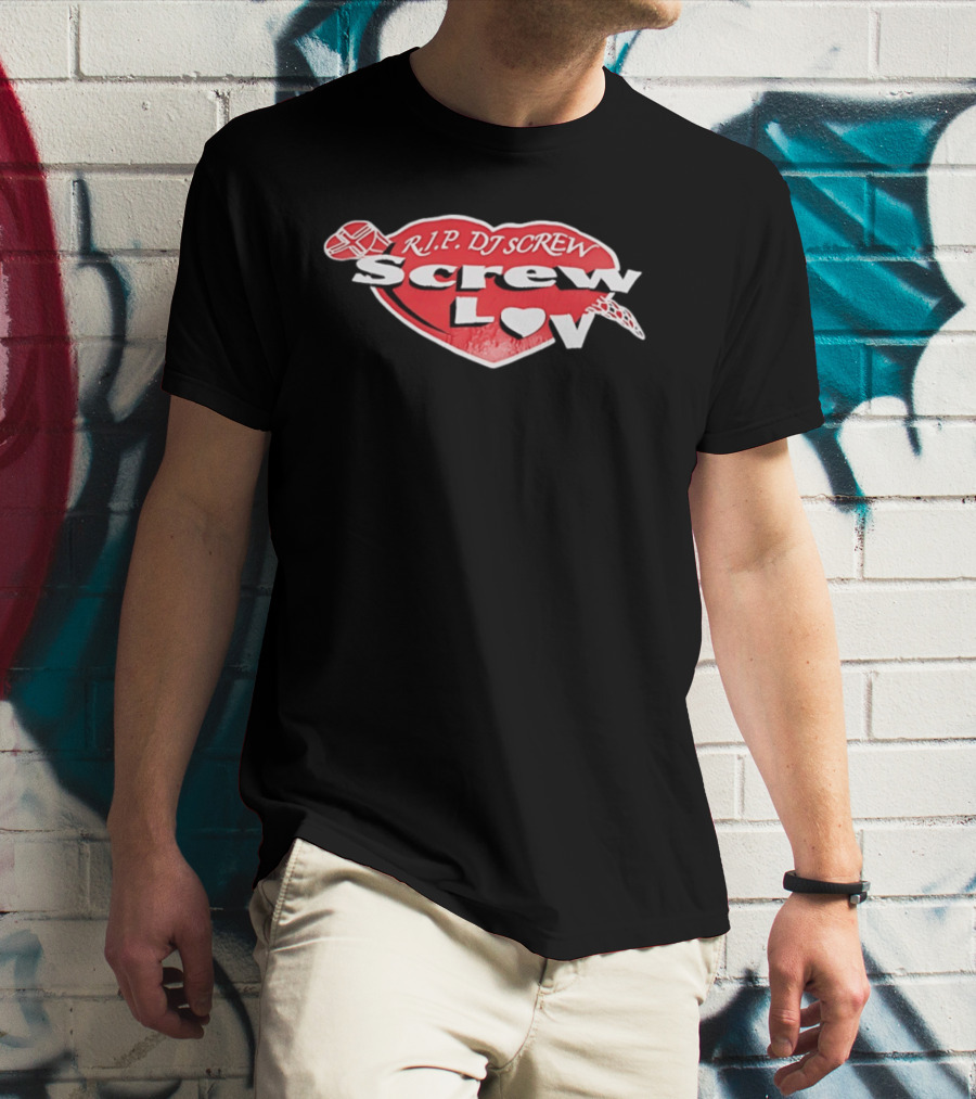RIP DJ Screw Screw Love Heart T-Shirt