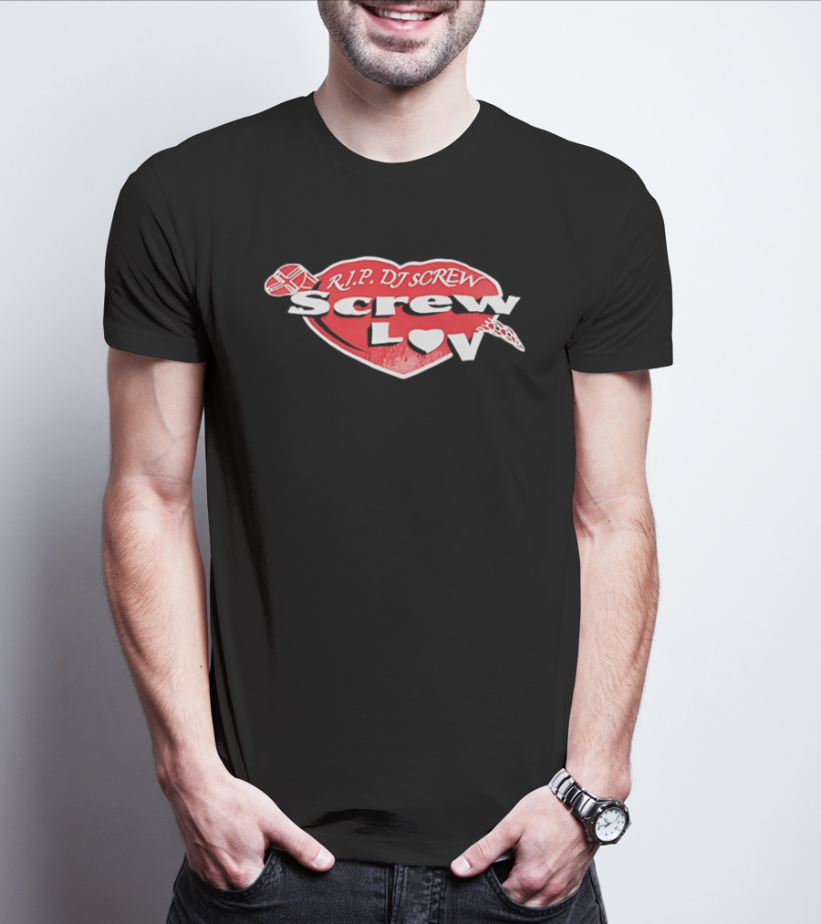 RIP DJ Screw Screw Love Heart T-Shirt