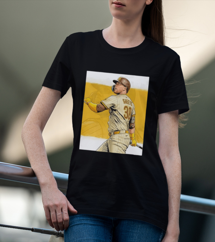 San Diego Padres Sheets 30 Baseball Player Action T-Shirt