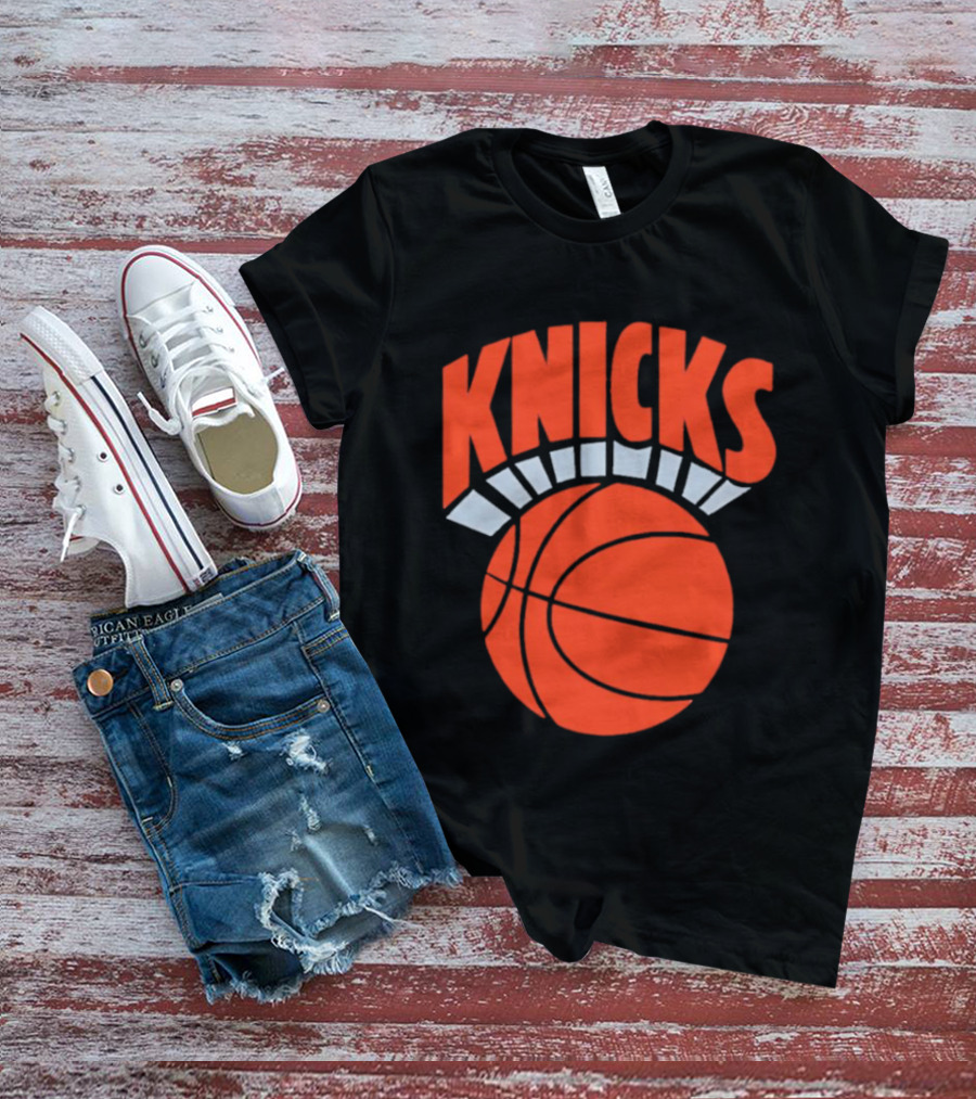 Knicks Basketball Orange Ball Classic Team T-Shirt