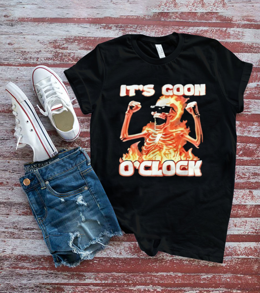 It's Goon O' Flaming Skeleton Fist Pump T-Shirt