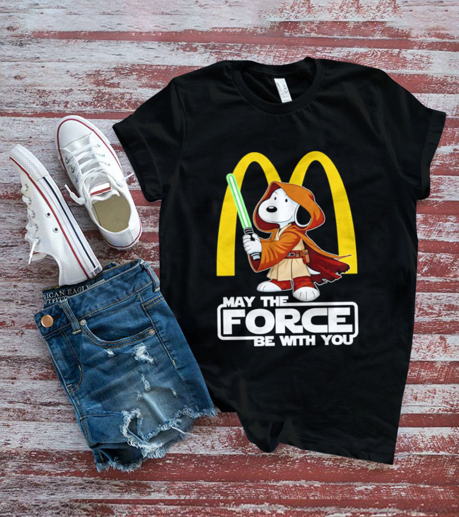 May The Force Be With You Snoopy Jedi McDonald's T-Shirt