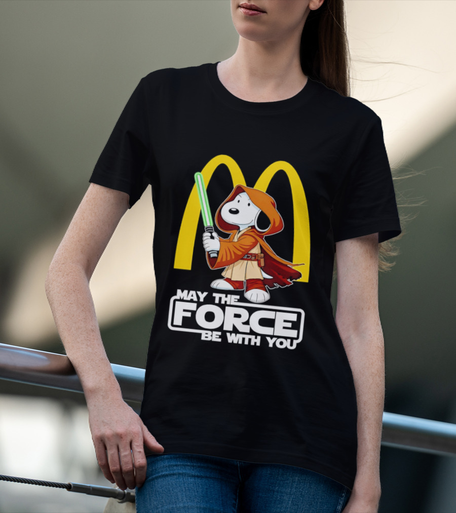 May The Force Be With You Snoopy Jedi McDonald's T-Shirt