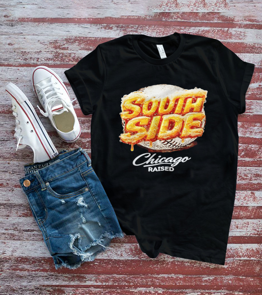 South Side Chicago Raised Baseball T-Shirt