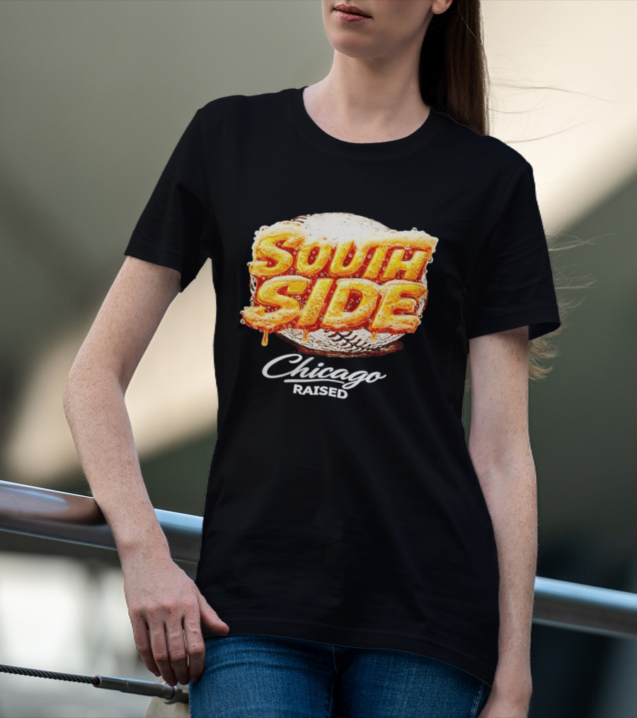 South Side Chicago Raised Baseball T-Shirt