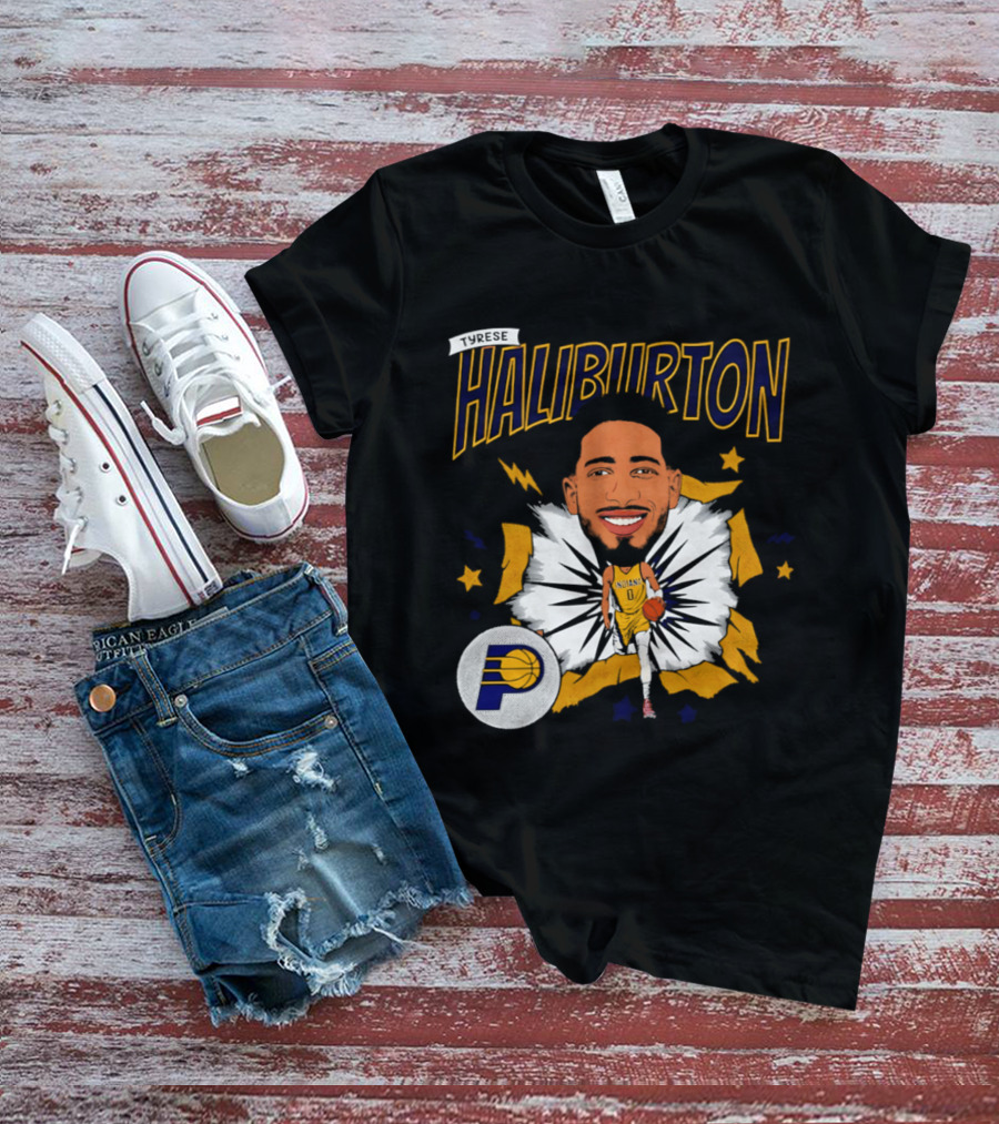 Haliburton Indiana Pacers Basketball Stars T-Shirt