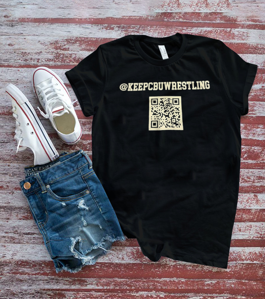 @KeepCBUWrestling QR Code T-Shirt
