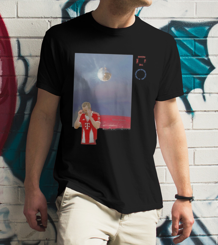 Harry Kane Bayern Munich Disco Ball Football T-Shirt