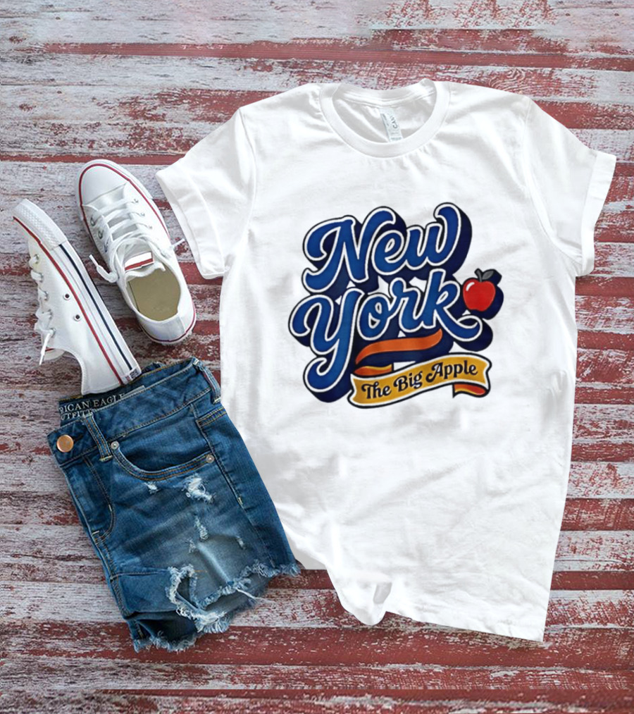 New York The Big Apple Classic Red Apple T-Shirt