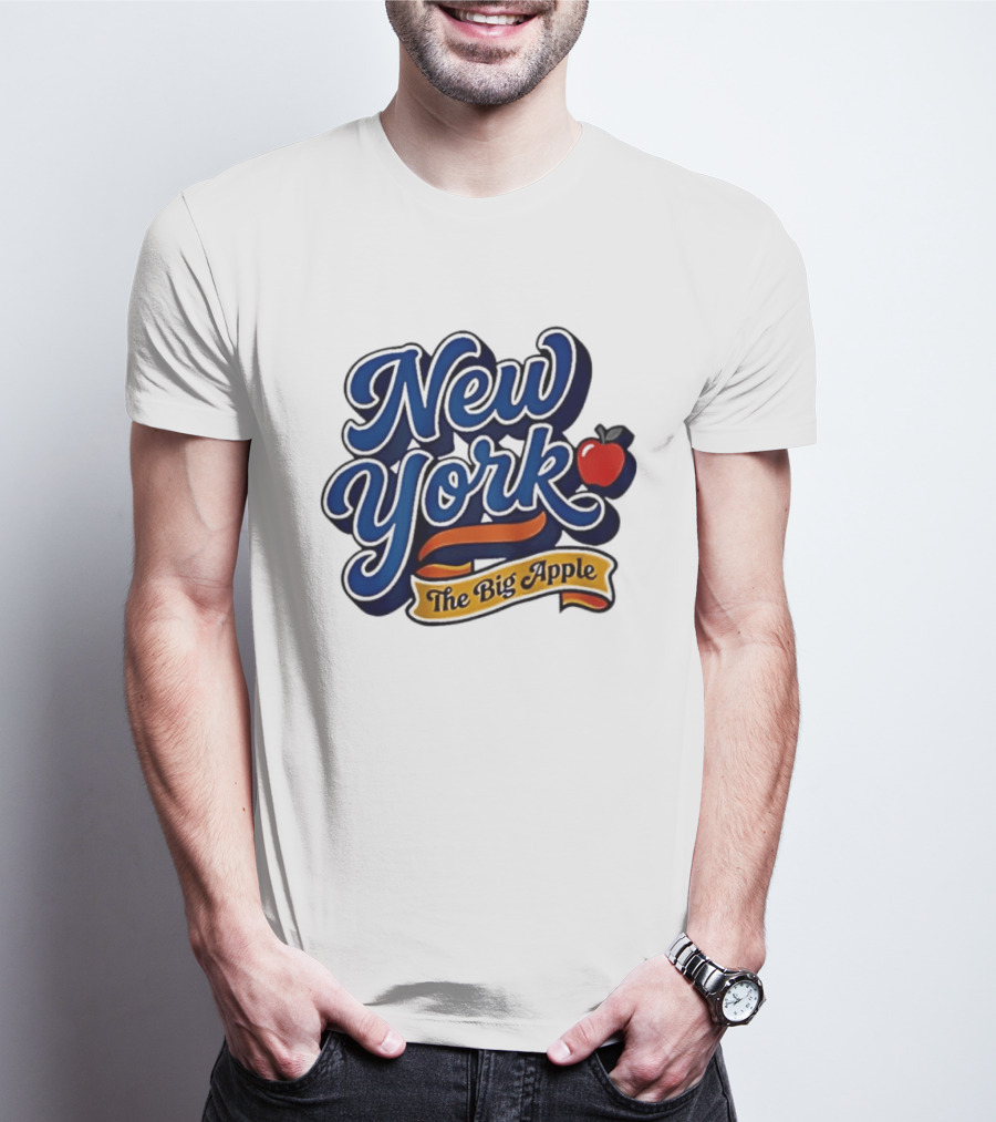 New York The Big Apple Classic Red Apple T-Shirt