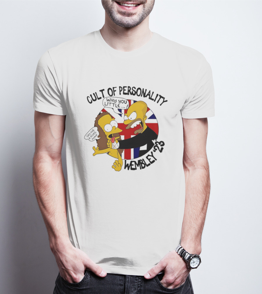 Cult Of Personality Wembley 2023 Cartoon "Why You Little" UK Flag T-Shirt