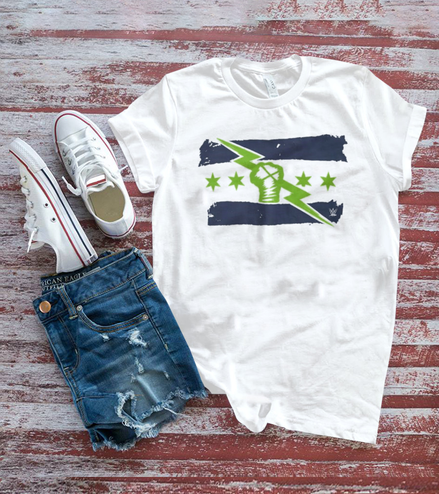 Seattle Is The Best In The World Lightning Bolt Fist Stars T-Shirt
