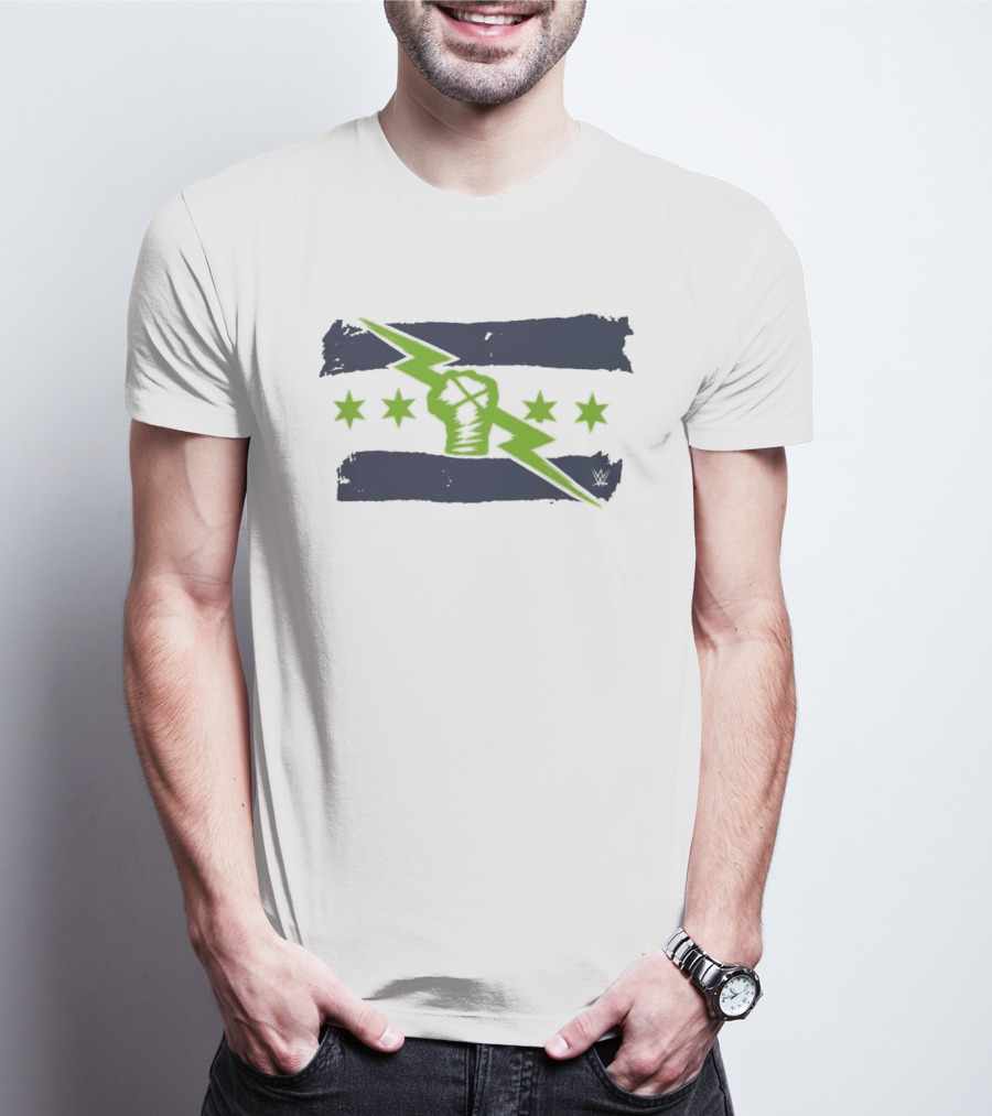 Seattle Is The Best In The World Lightning Bolt Fist Stars T-Shirt