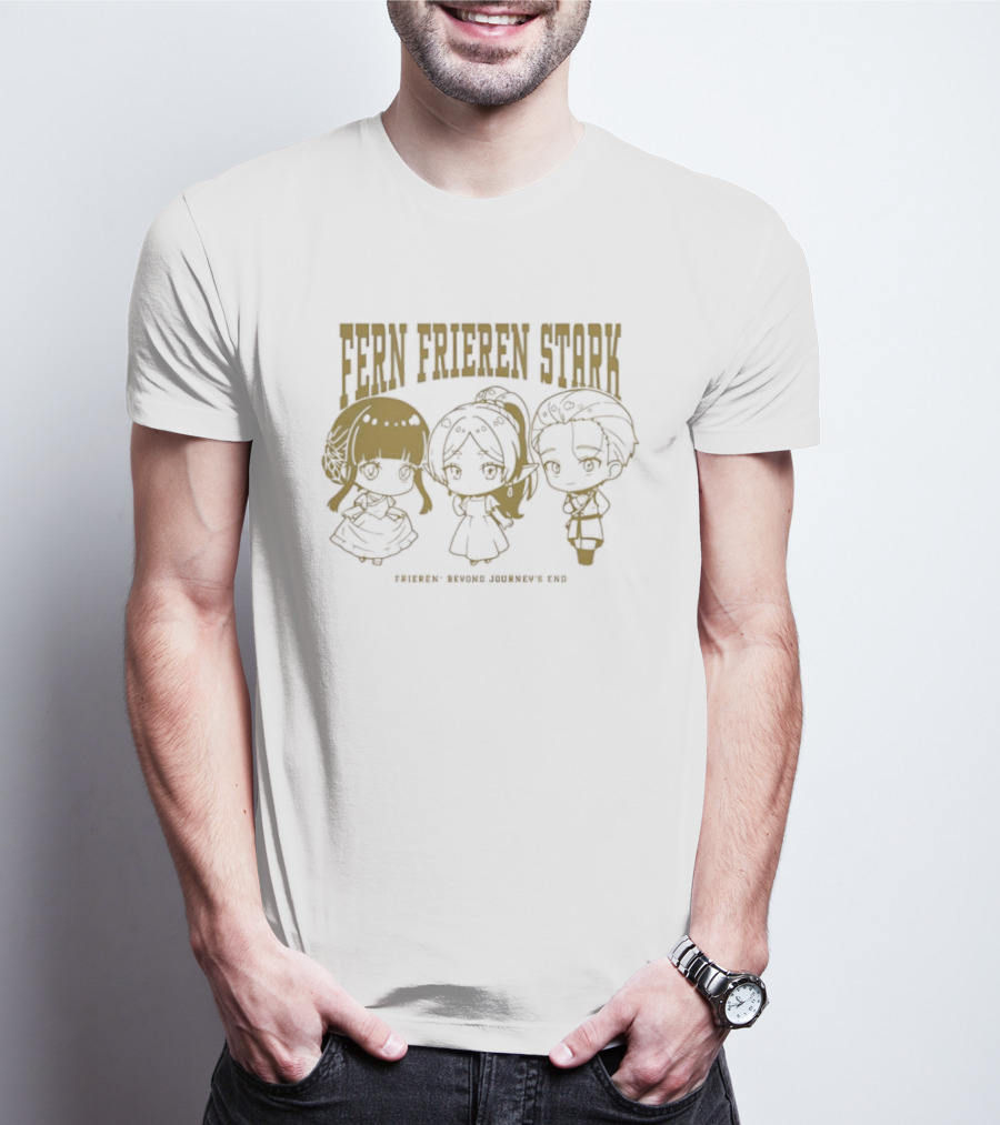 Fern Frieren Stark Beyond Journey's End Anime Chibi Trio T-Shirt