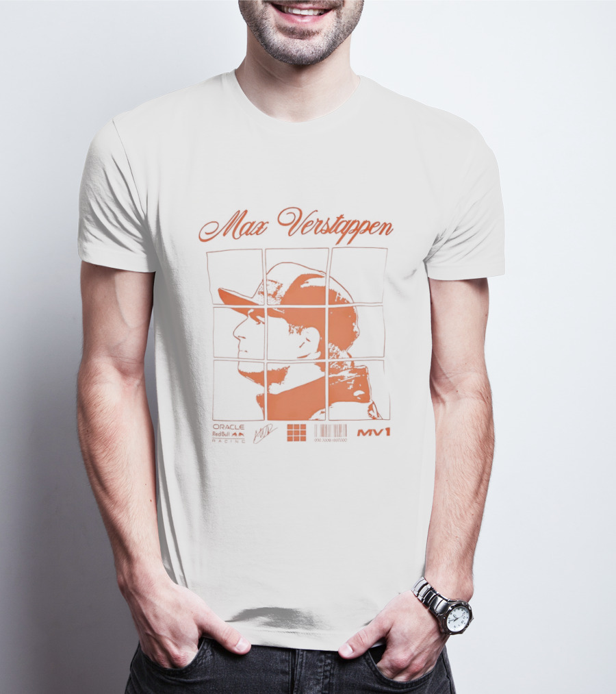 Max Verstappen Red Bull Racing Driver Puzzle T-Shirt