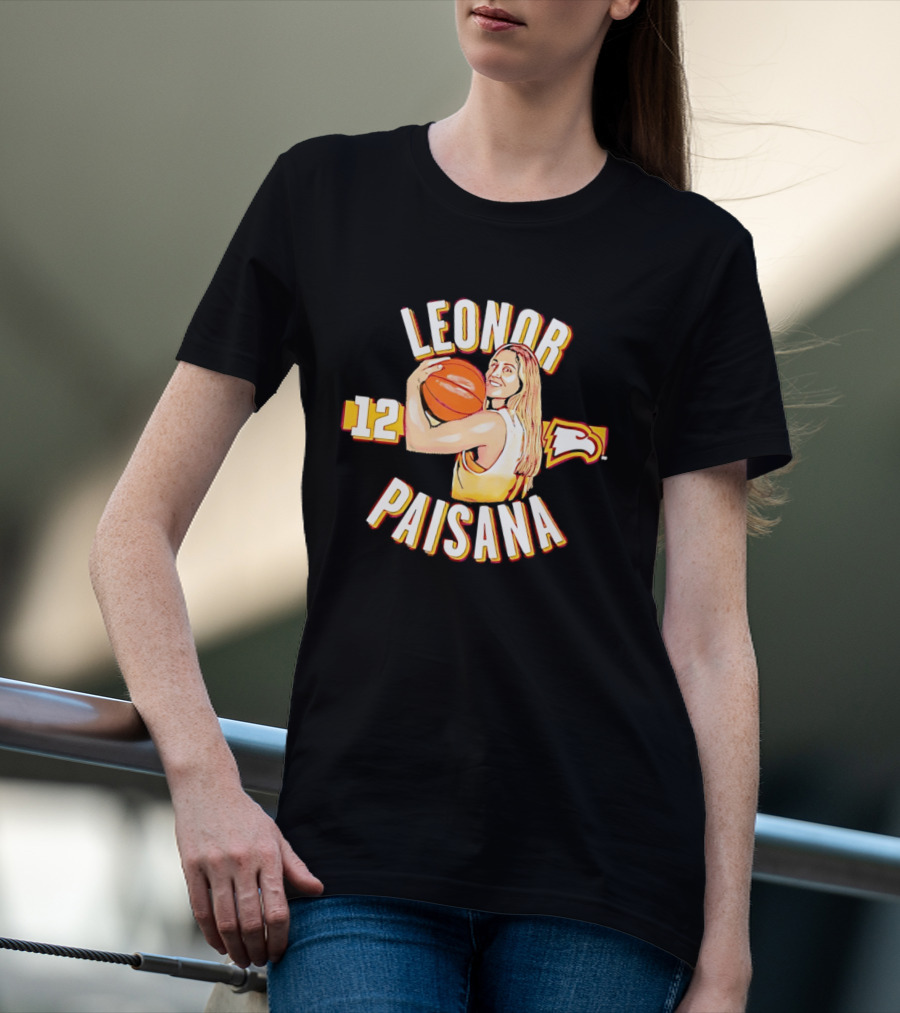 Leonor Paisana 12 Winthrop Eagles Basketball T-Shirt